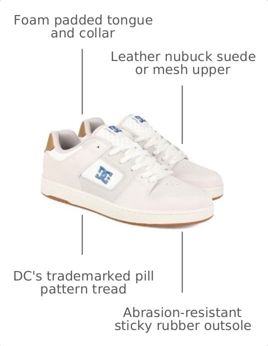 DC Shoes Mens Dc Men's Manteca 4 Skate Shoe Tan/Blue/Gum