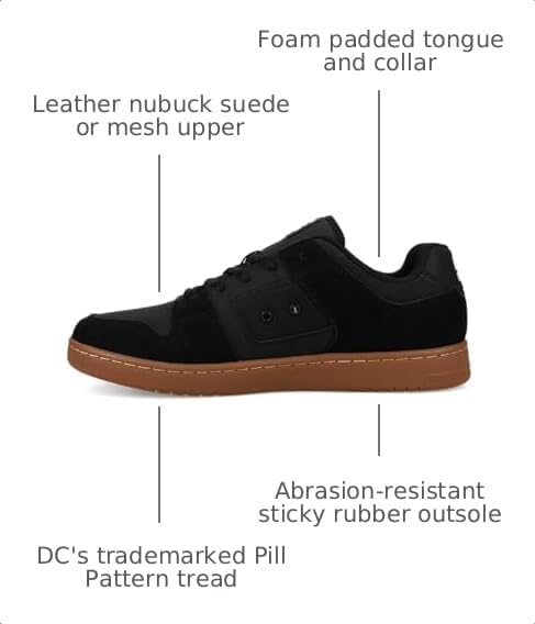 DC Men's Manteca 4 Hi Black/Gum