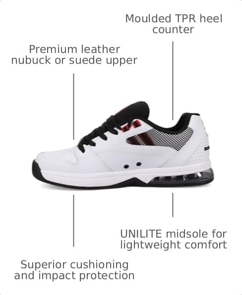 DC Shoes Men's Versatile White/Black/Red