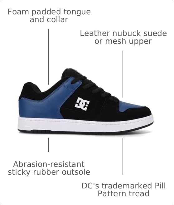 DC Shoes Mens Manteca 4 Black/Blue/White