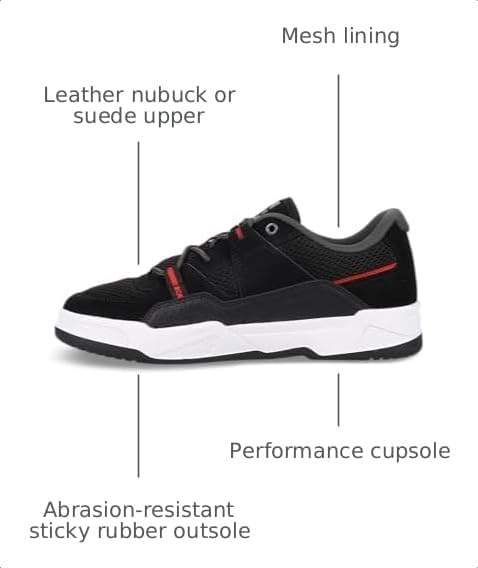 DC Shoes Mens Construct Black/Red