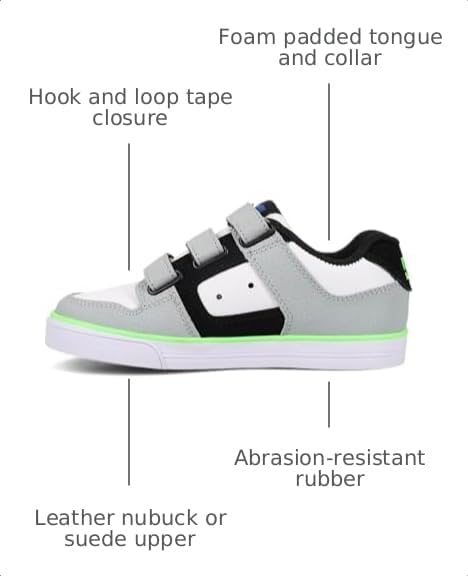 DC Shoes Kids Pure V Skate Shoe