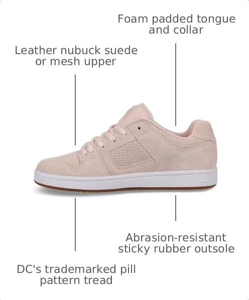 DC Shoes Womens Manteca 4 Pink/Gum